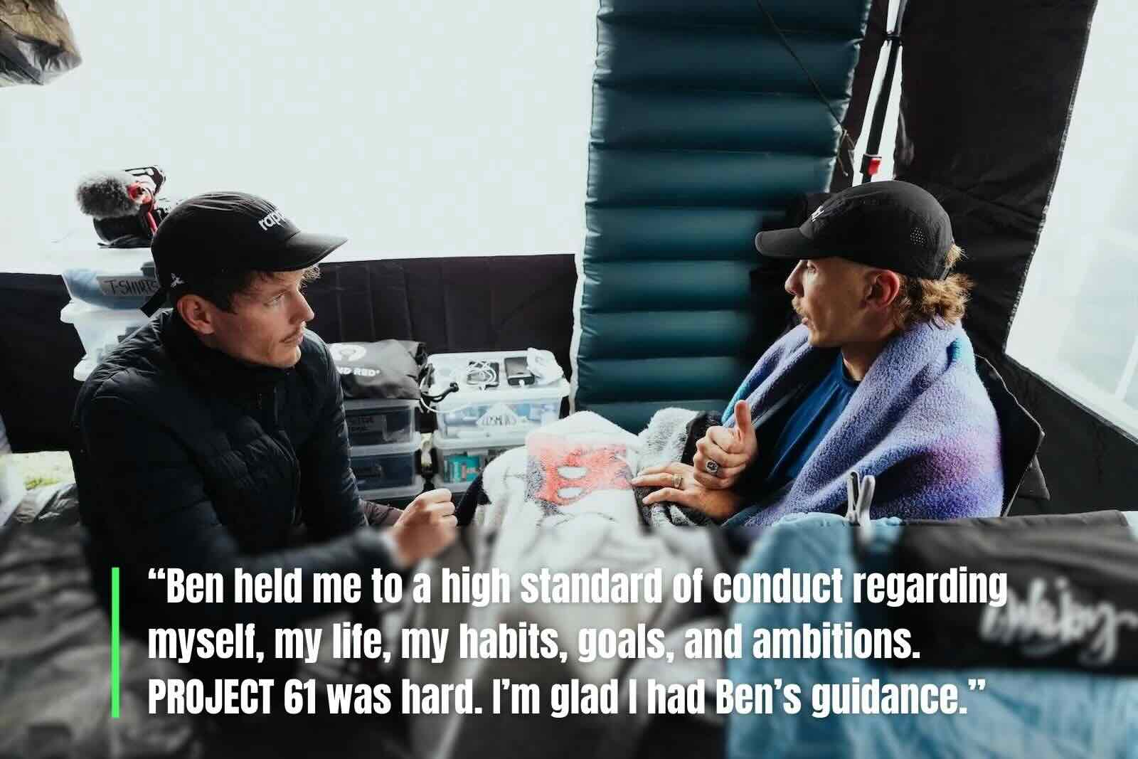 Coach Ben Pages coaching Aleks at Last Soul Standing event