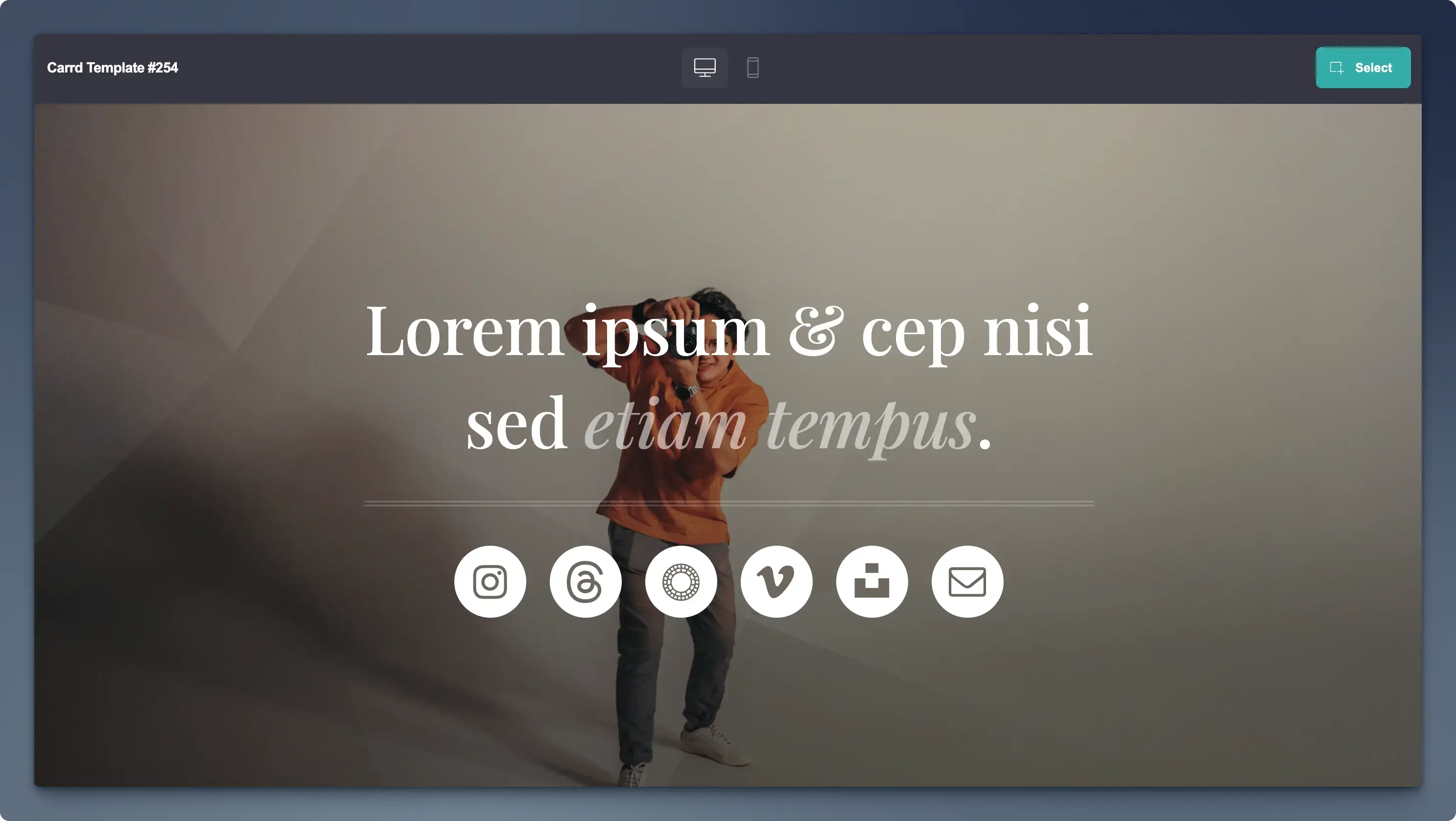 tool for building websites carrd