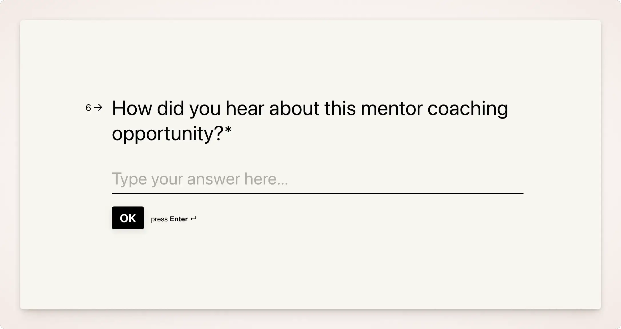 Typeform as a tool for creating coaching forms